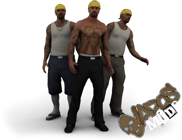 Hq Vagos Skin Pack By Vados Mods - Skin Vagos Gta Sa Clipart (640x480), Png Download