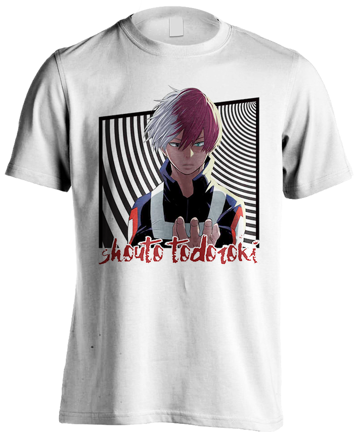 Kaos Shouto Todoroki / Baju Anime Boku No Hero Academia - Prodigy Shirt The Experience Clipart (700x853), Png Download