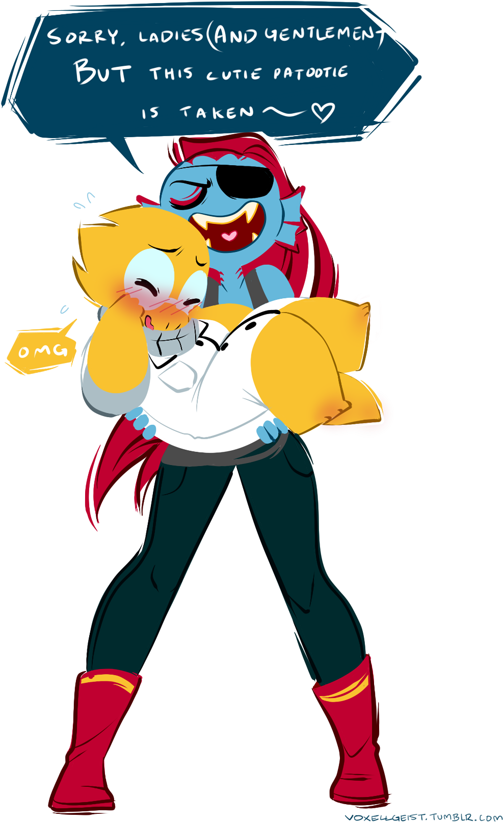 Undertale - More Lesbians - Female Undertale Characters Clipart (1080x1620), Png Download