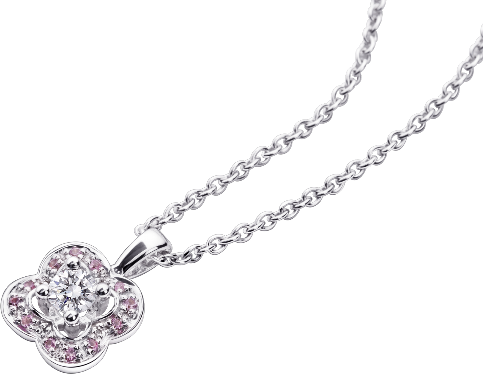 Chance Of Love Anniversary Pendant, White Gold And - Pendentif Mauboussin Clipart (1800x1800), Png Download
