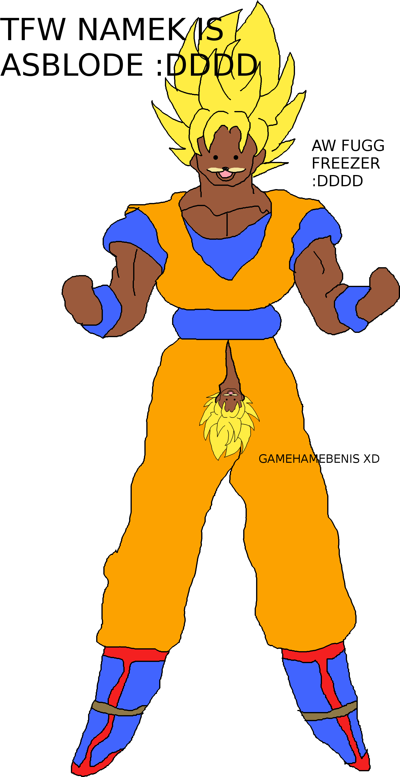 Saiyan Spurdo , - Anime Spurdo Clipart (2000x3279), Png Download
