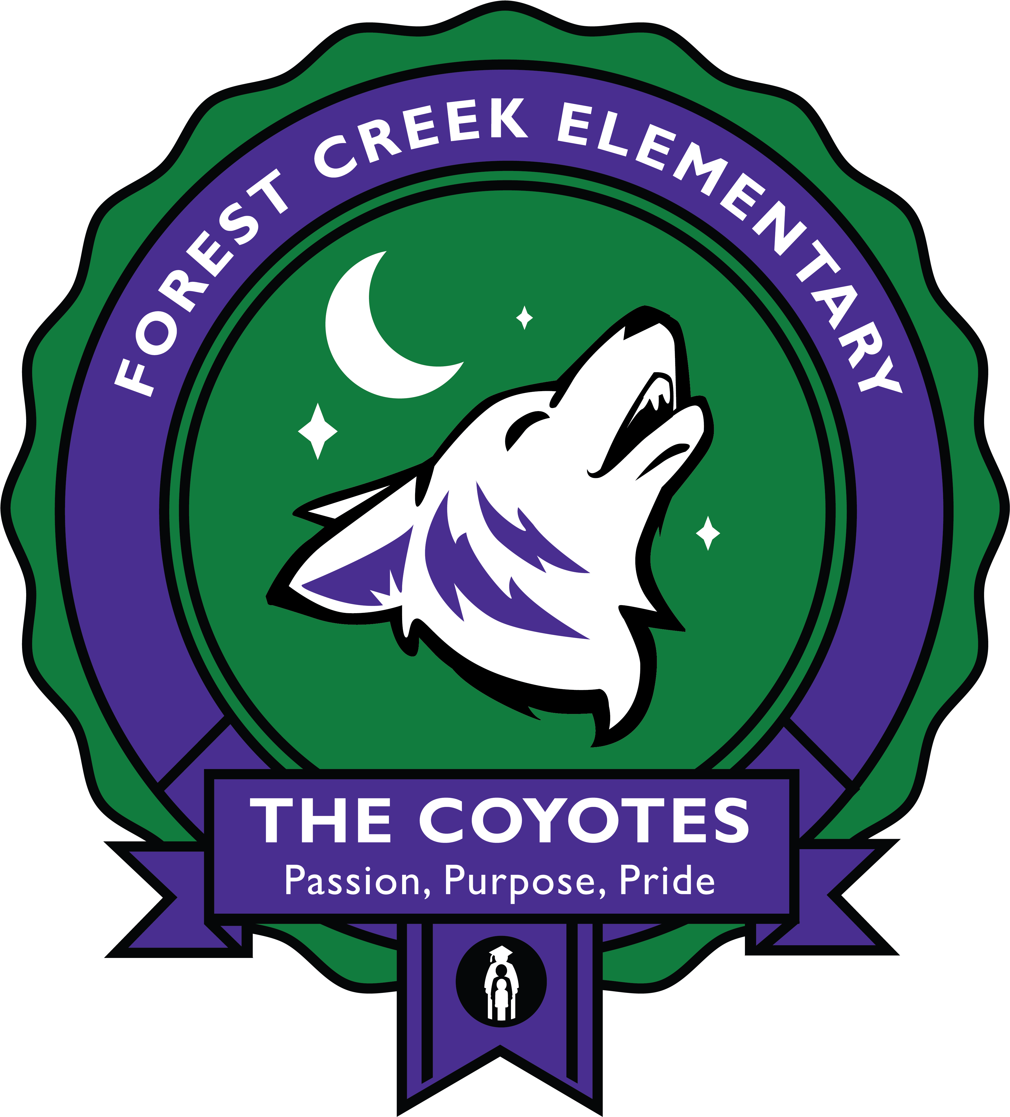 Brushy Creek Bluejay - School Logo Round Png Clipart (4238x4500), Png Download
