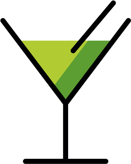 Martini Glass Emoji - Classic Cocktail Clipart (618x618), Png Download