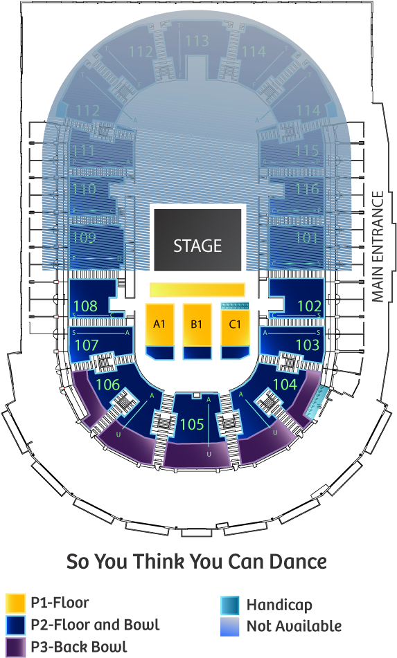 %event Map% - Prospera Place Detailed Seating Chart Clipart (612x967), Png Download