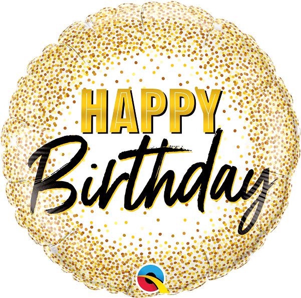$3 - - Gold Birthday Glitters Png Clipart (600x600), Png Download