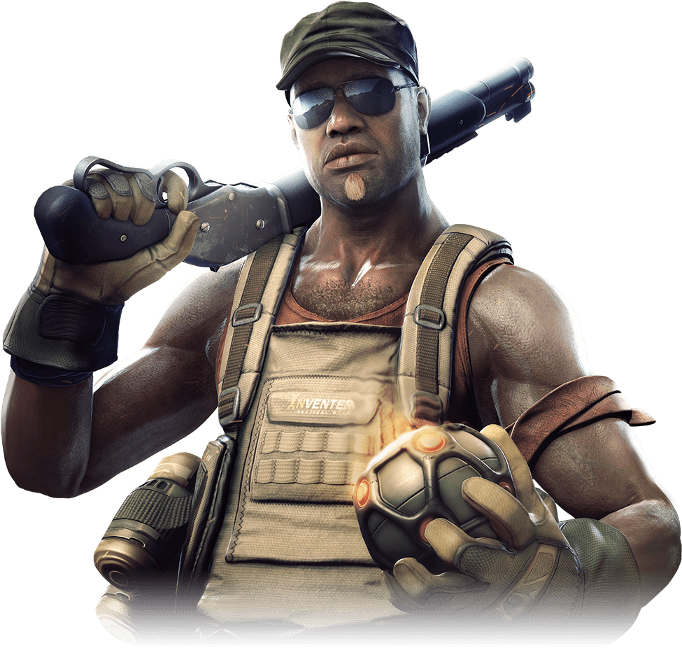 Jimmy Akingbola - Fletcher Dirty Bomb Clipart (983x1050), Png Download