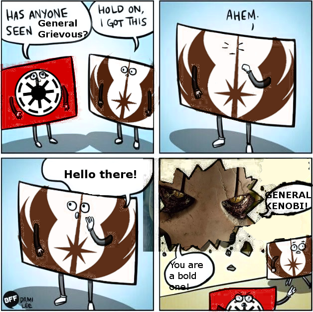 Jedi Scum - - Has Anyone Seen Meme Template Clipart (628x625), Png Download