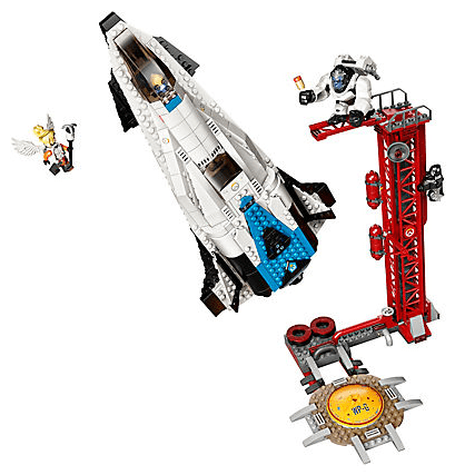 The Ship And Launch Tower For Lego Overwatch Watchpoint - Lego Overwatch Watchpoint Gibraltar Clipart (758x426), Png Download