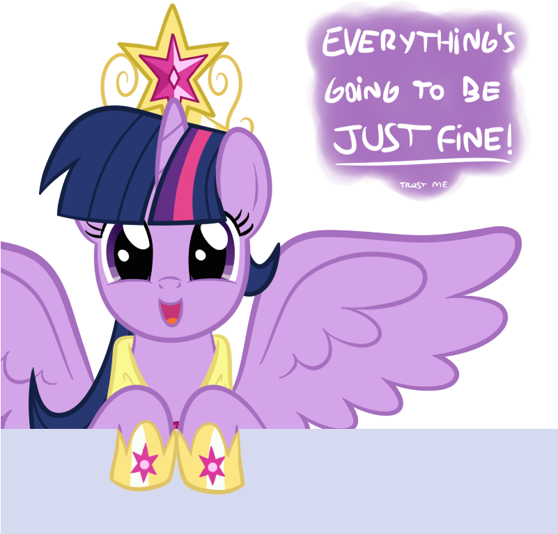 Everythings Just Fine Trust Me - Twilight Sparkle Smile Png Clipart (800x800), Png Download