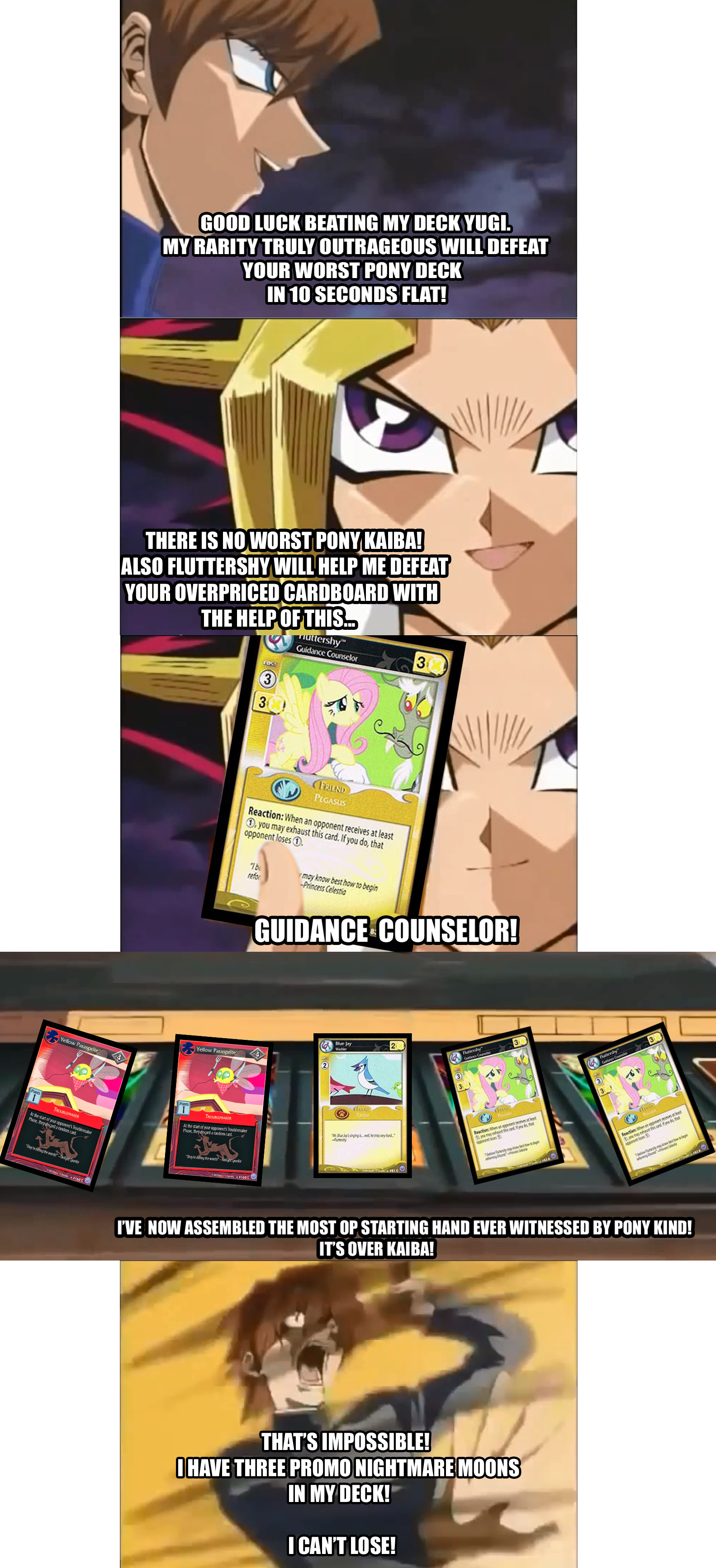 Uploaded - Yugi Vs Kaiba Memes Clipart (1583x3468), Png Download