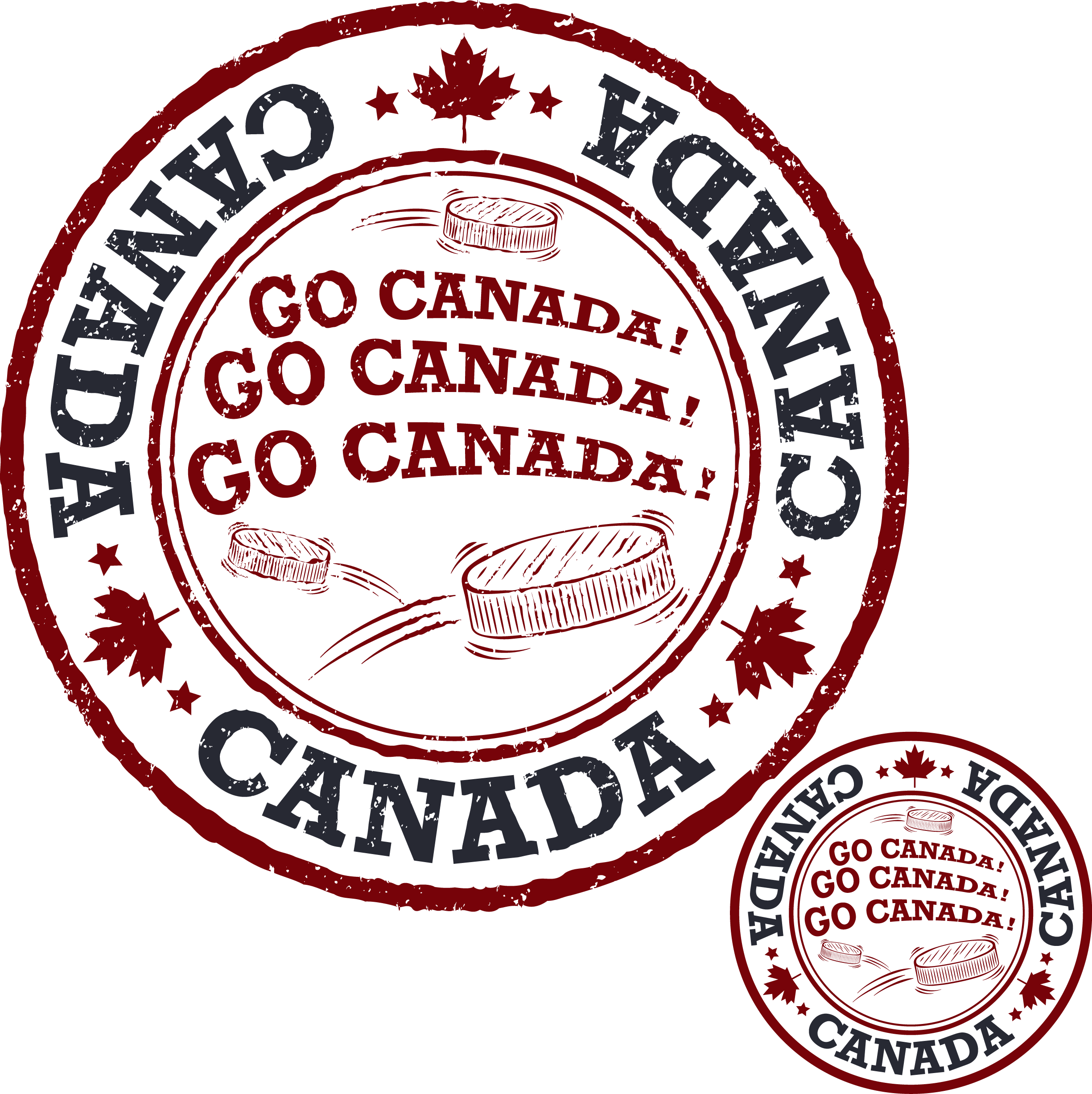 Png Royalty Free Download Canada Paper Ice Hockey Postage - Circle Clipart (2449x2453), Png Download