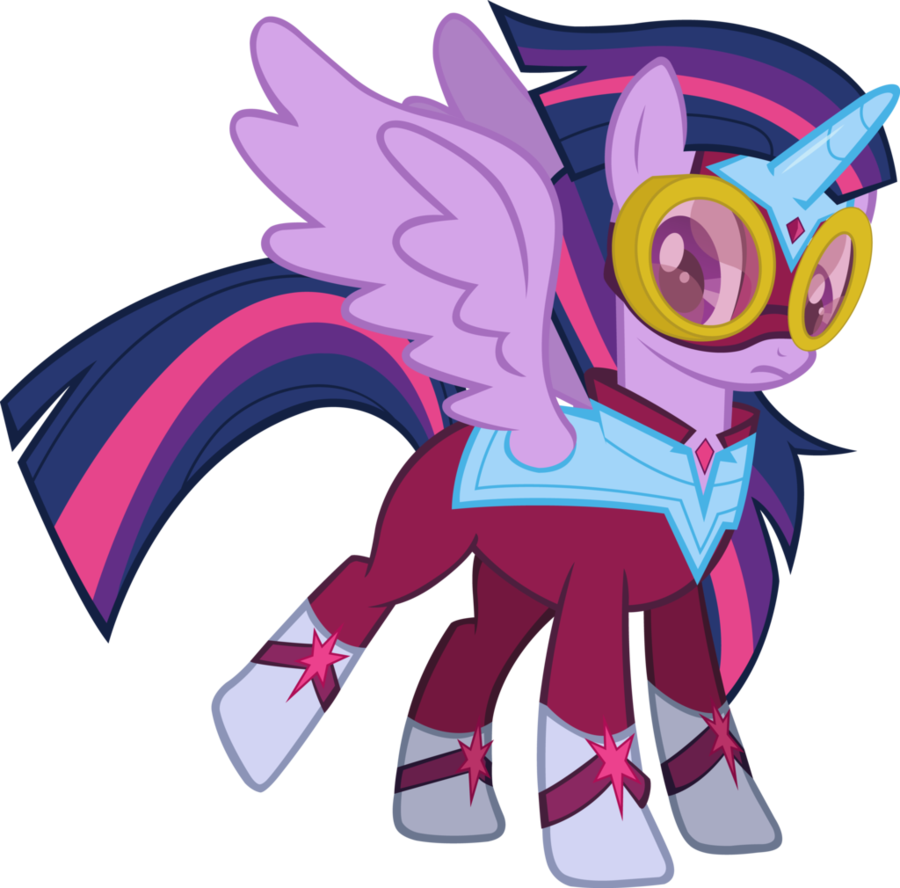 Twilight Sparkle Super Hero By Danielmol - Twilight Sparkle Mlp Power Ponies Clipart (900x888), Png Download