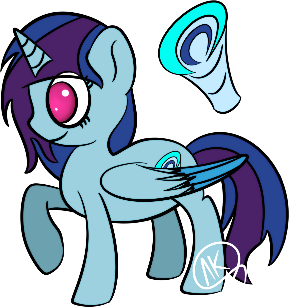 Cerulean Soul Is A Naturally Born Alicorn, And - Cartoon Clipart (1280x1280), Png Download
