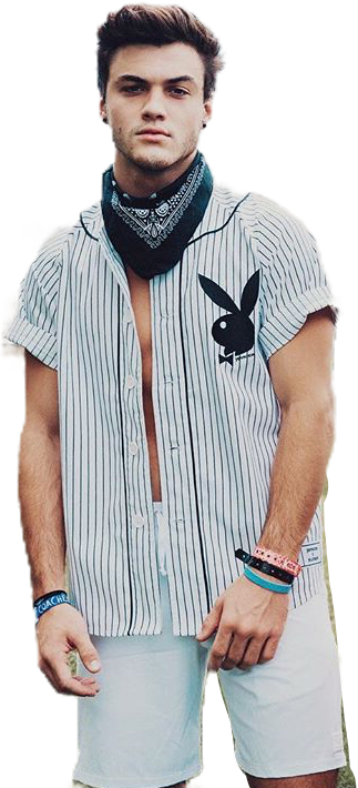 #ethandolan #ethan #dolan #dolantwins #coachella #summer - Grayson Dolan James Charles Clipart (323x710), Png Download