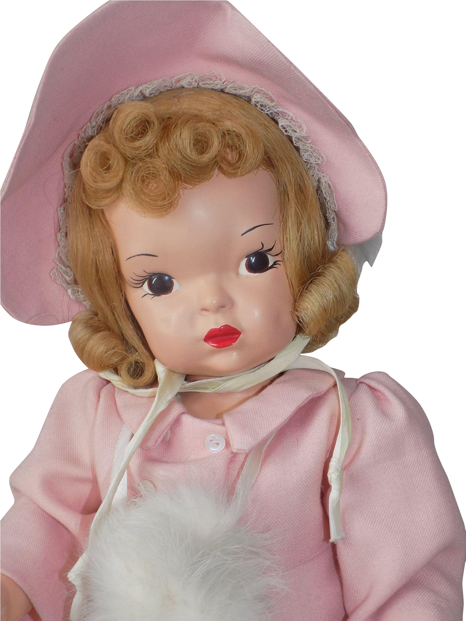 Vintage Painted Plastic Terri Lee Doll All Original Clipart (2048x2048), Png Download
