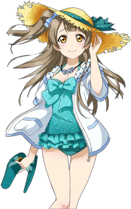Love Live Swimsuit Set Clipart (500x702), Png Download