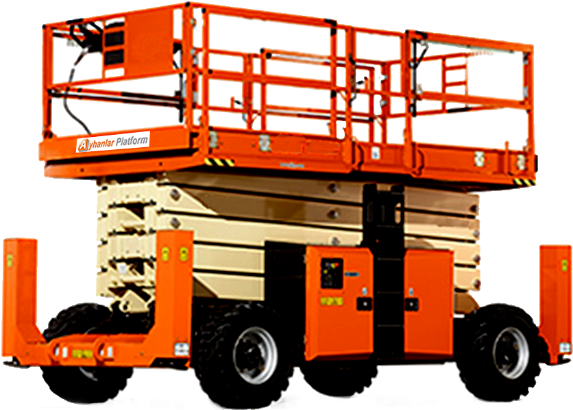 18m Diesel Scissor Lift - Fire Apparatus Clipart (1140x855), Png Download