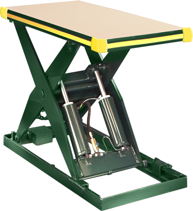 Backsaver Hydraulic Lift Table With Comfort Edge - Hydraulic Lift Table Clipart (614x671), Png Download