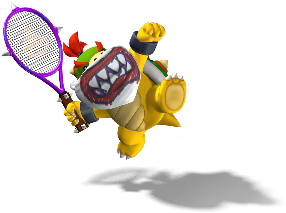 Mario Tennis Bowser Jr Clipart (959x719), Png Download