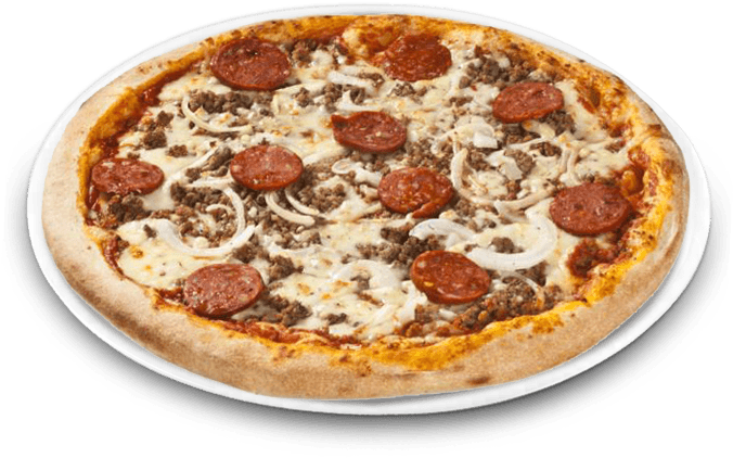 97 - Barbecue Chicken Tender Pizza Clipart (700x500), Png Download