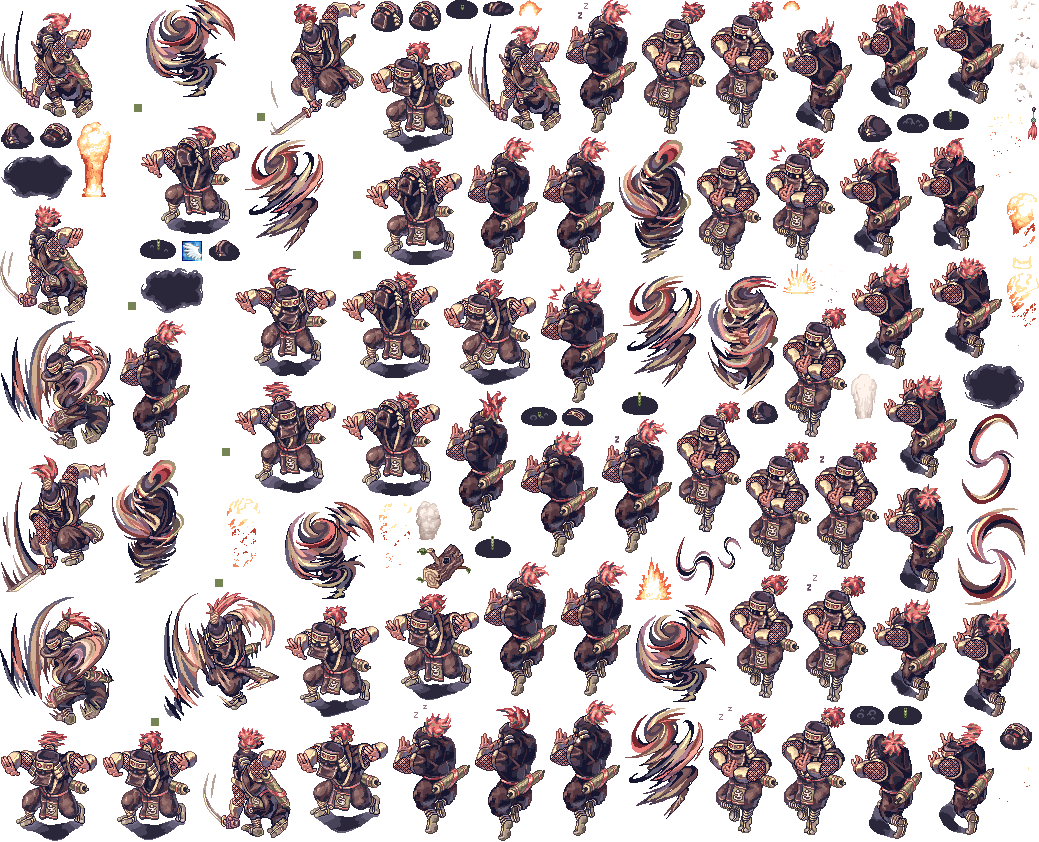 Shinobi - Spritesheet - ชิ โน บิ Ro Clipart (1039x842), Png Download
