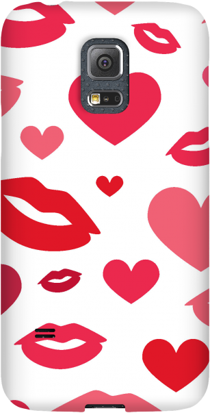 Hearts N Kisses White -galaxy Mini - Heart Clipart (667x668), Png Download