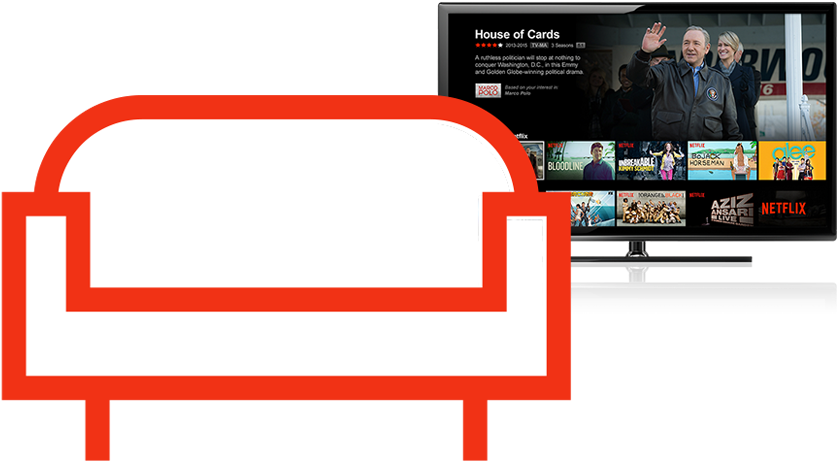 Control Netflix From Your Couch - Online Advertising Clipart (1138x712), Png Download