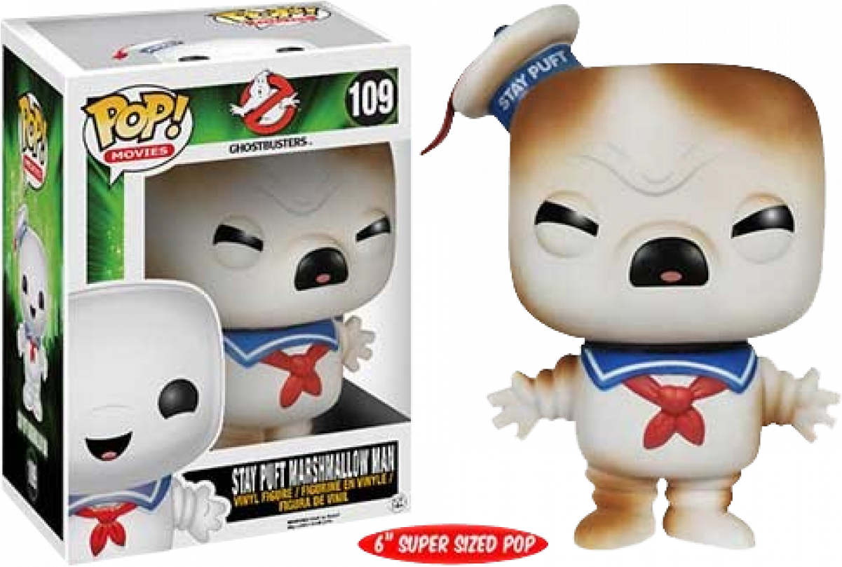 Stay Puft Toasted Pop Vinyl - Stay Puft Marshmallow Man Funko Clipart (1200x1200), Png Download