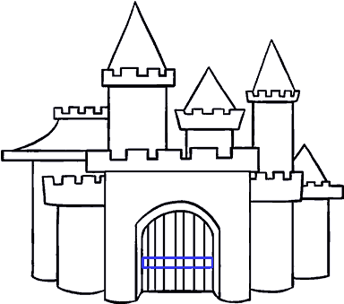 Castle Cartoon - House Clipart (678x600), Png Download