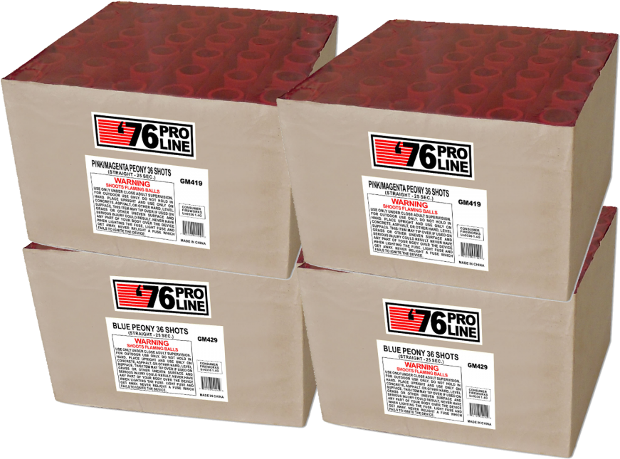 36s Pink Peony / Blue Peony - Box Clipart (1000x1000), Png Download