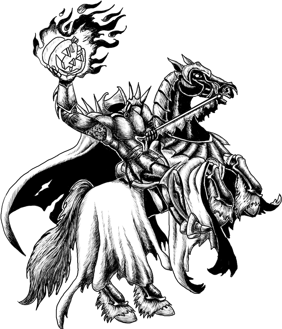 Headless Horseman Png Clipart - Headless Horseman Png Transparent Png (1024x1212), Png Download