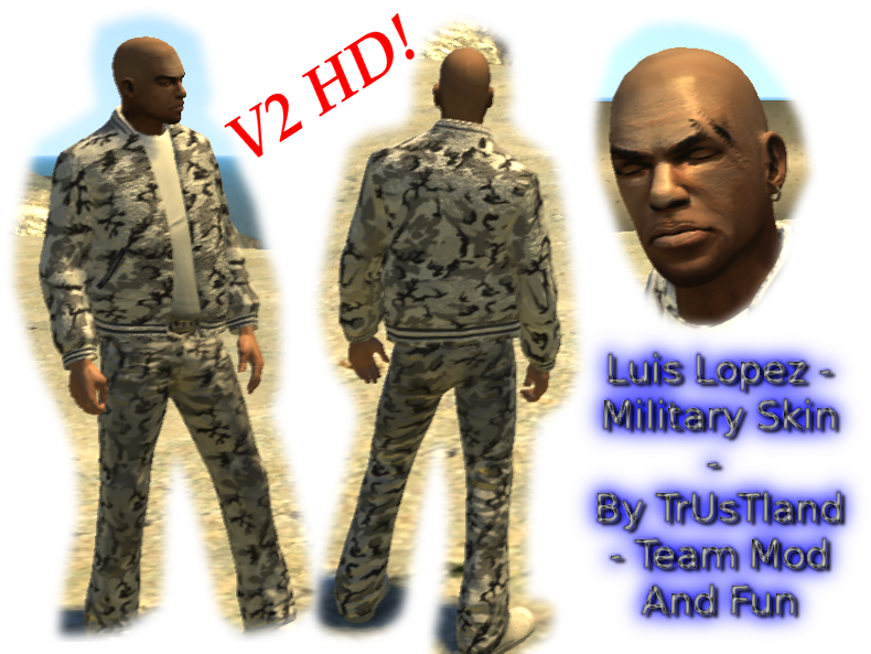 By Trustland - Luis Lopez Gta 4 Military Clipart (800x600), Png Download