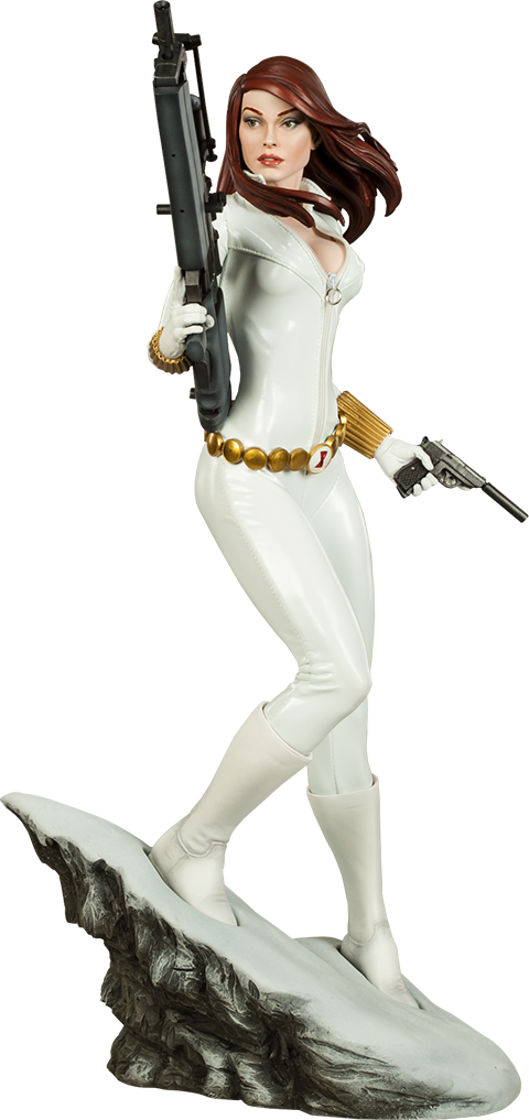 Natasha Romanova - White Black Widow Marvel Clipart (480x1017), Png Download