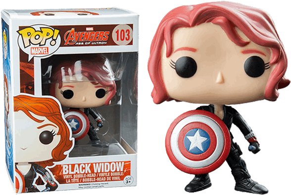 Pop Vinyls - Black Widow Funko Pop Clipart (600x600), Png Download