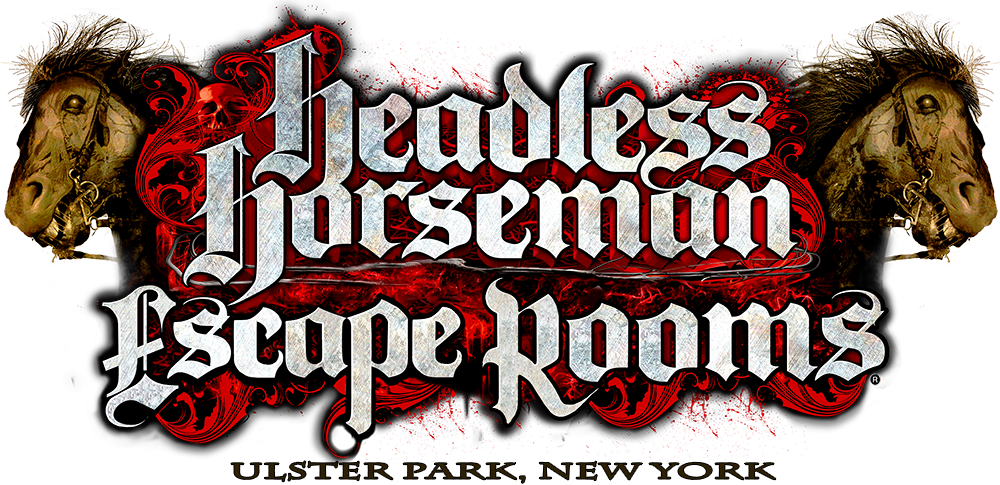 Headless Horseman Escape - Headless Horseman Ulster Ny Clipart (1000x485), Png Download