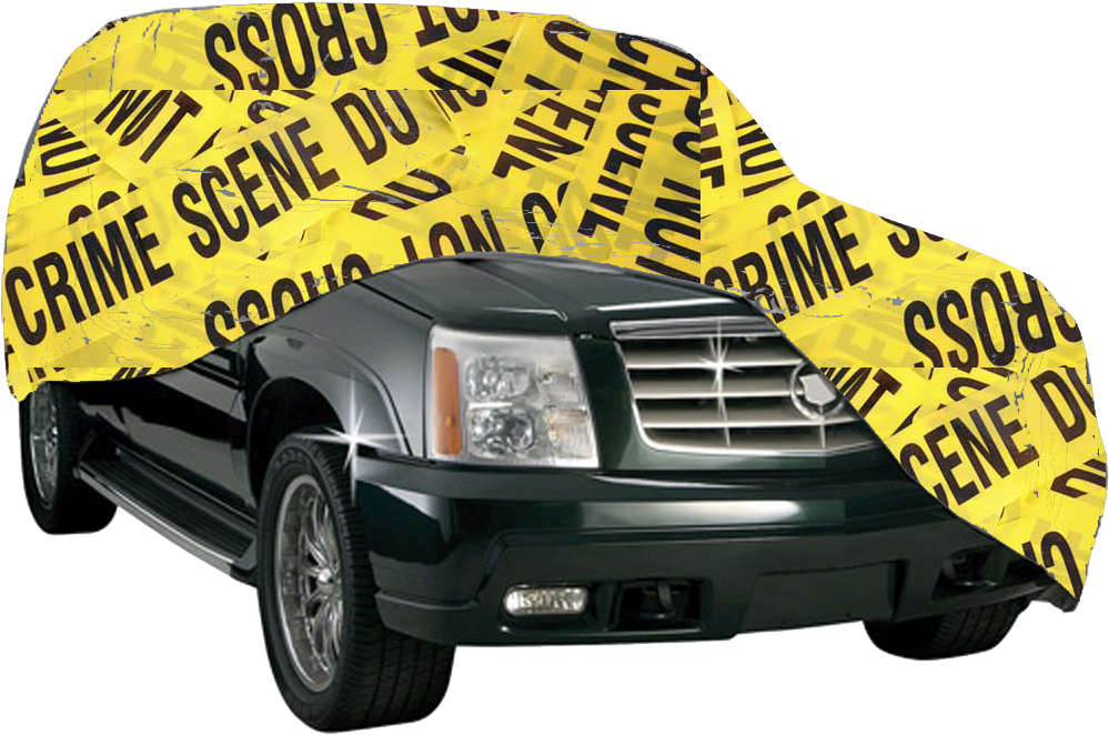 Caution Customized Hummer Cover - Criminal Aesthetic Clipart (1000x1000), Png Download