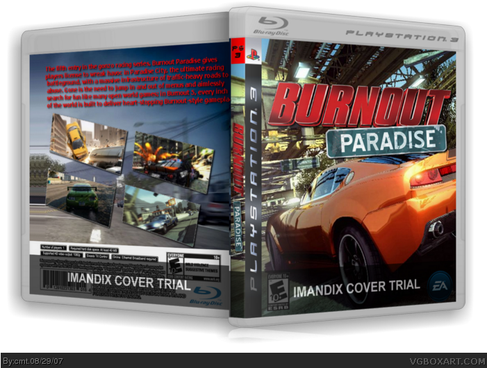 Burnout Paradise Box Art Cover - Burnout Paradise Clipart (700x547), Png Download