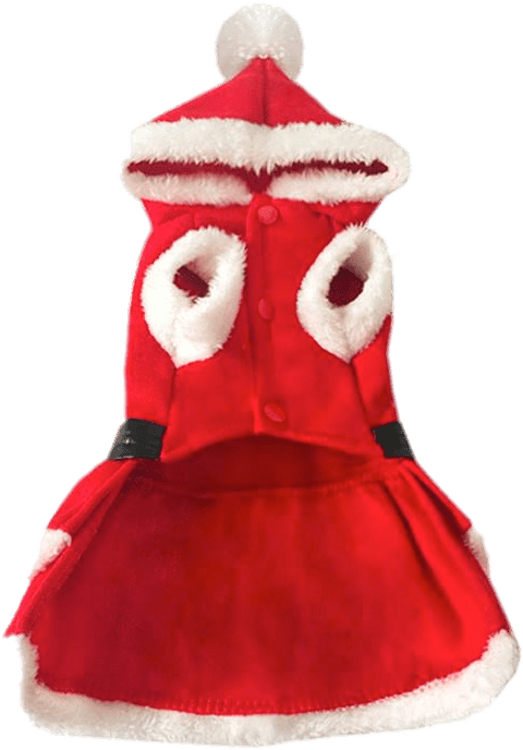 Download Santa Claus Outfit For Dogs Transparent Png - Kerstkleding Hond Clipart (800x800), Png Download