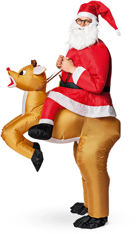 The Best Inflatable Santa Suit - Christmas Clipart (800x800), Png Download