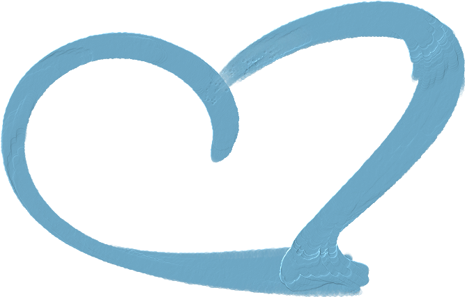 #hearts #heart #blue #painting #painted #brush #paint - Heart Clipart (1015x682), Png Download