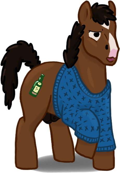 Orobas, Balls, Bojack Horseman, Explicit, Horsecock, - Cartoon Clipart (800x800), Png Download