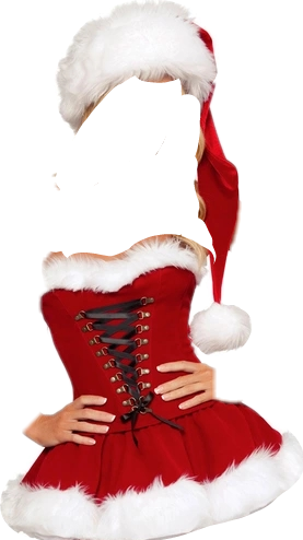 Sexy Santa Clipart (277x494), Png Download