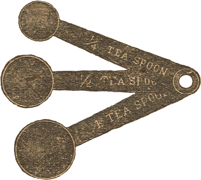 Antique Measuring Spoons Image - Coin Clipart (814x741), Png Download
