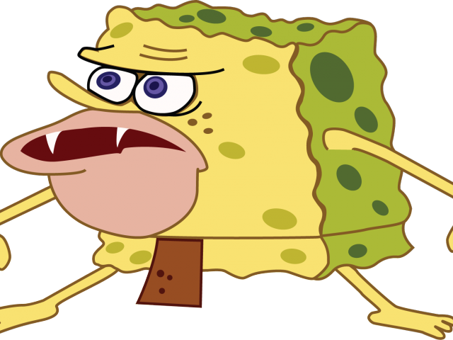 Internet Meme Clipart Sad - Stickers De Bob Esponja - Png Download (640x480), Png Download