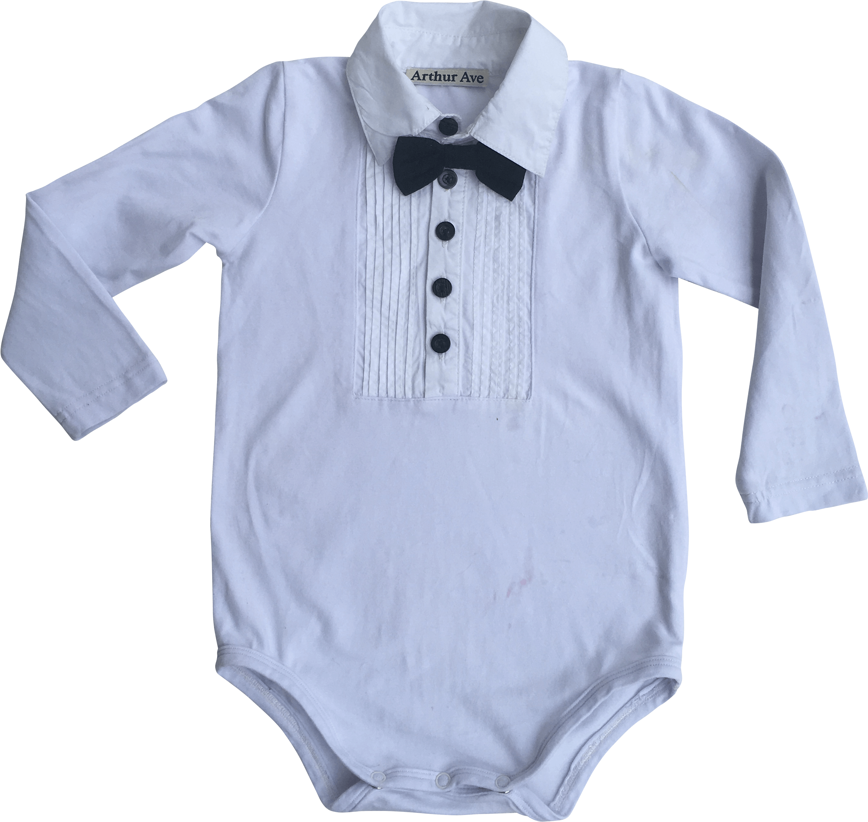 Long Sleeve White Dress Shirt Onesie - Sleeve Clipart (3104x3024), Png Download