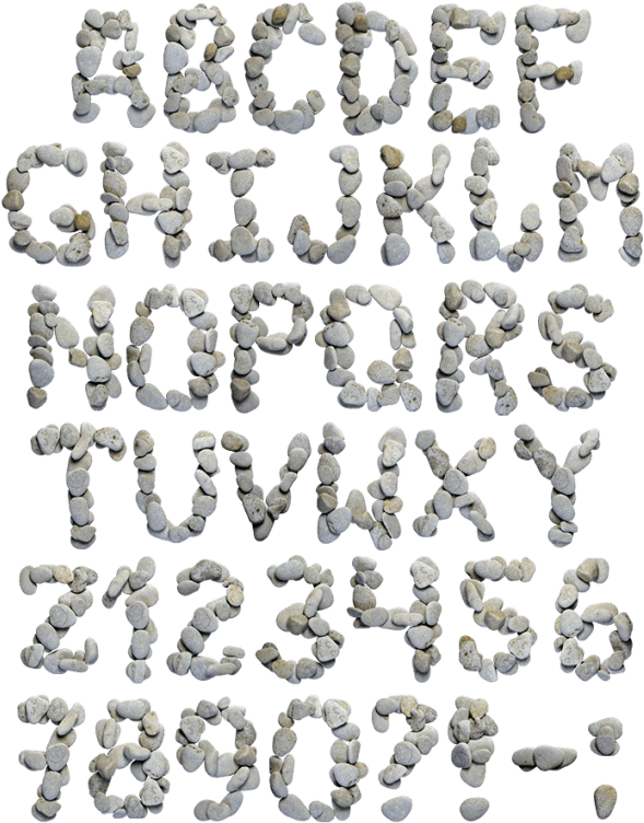 Spa Stones Strong Font - Duck Clipart (595x767), Png Download