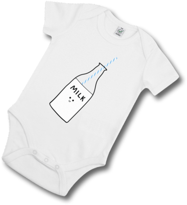 Baby Milk Bottle Onesie - Polo Shirt Clipart (600x600), Png Download