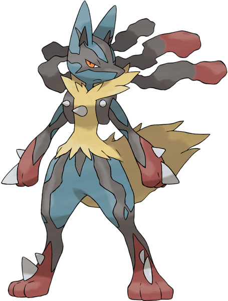 File - 448lucario-mega - Lucario Mega Evolution Clipart (600x600), Png Download