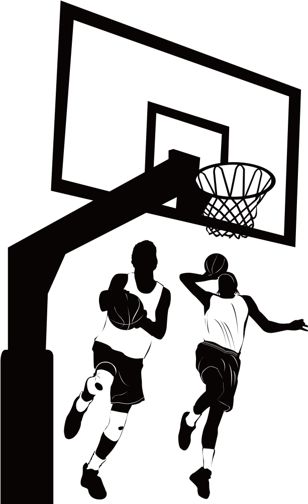Image Picture Royalty Free Library Womens Clip Art - Playing Basketball Design - Png Download (1000x1000), Png Download