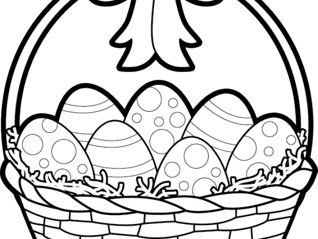 Drawn Free On Dumielauxepices Net Easter - Easter Eggs Clipart Black And White - Png Download (640x480), Png Download
